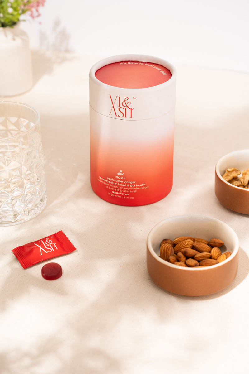 Vi & Ash ACV+ Apple Cider Vinegar gummies For Metabolism & Gut Health